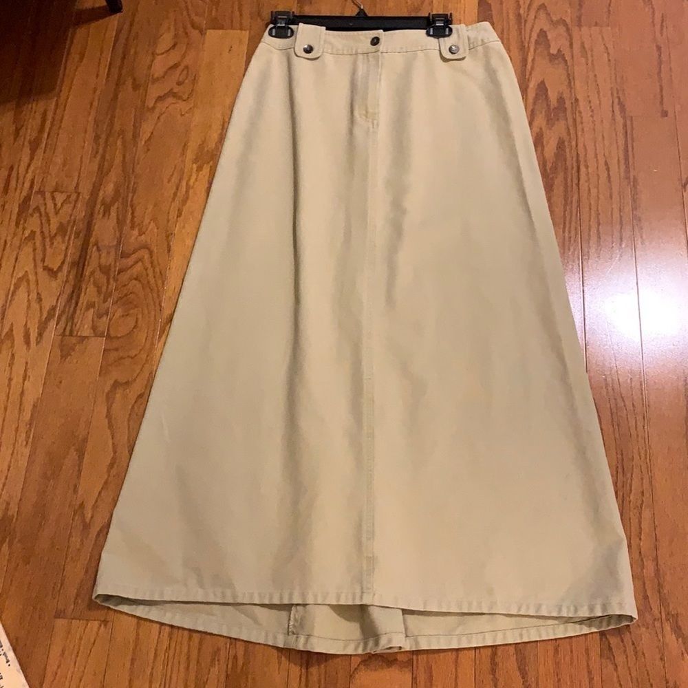 Cyrillus of Paris kahki maxi skirt